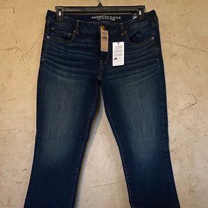 American Eagle Women's Skinny Kick Dark Atlantic NWT 14 S
